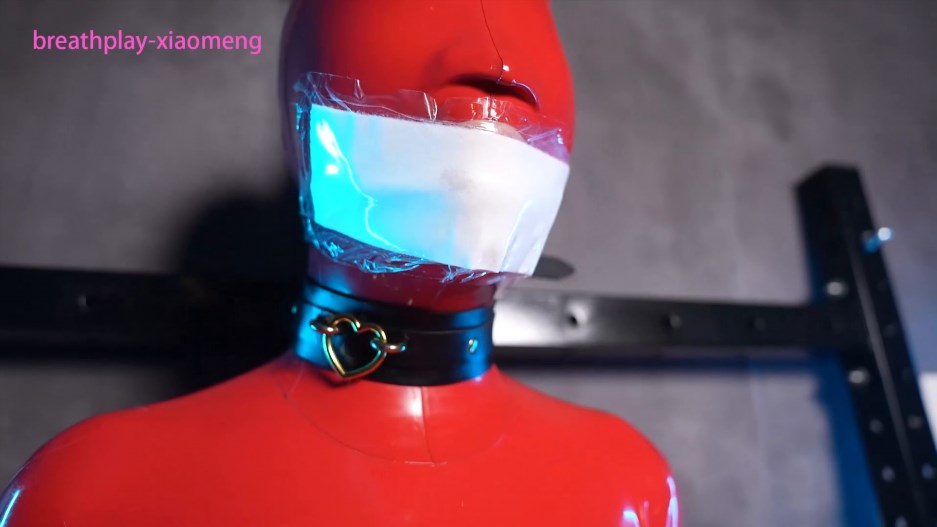 Red latex suit 4